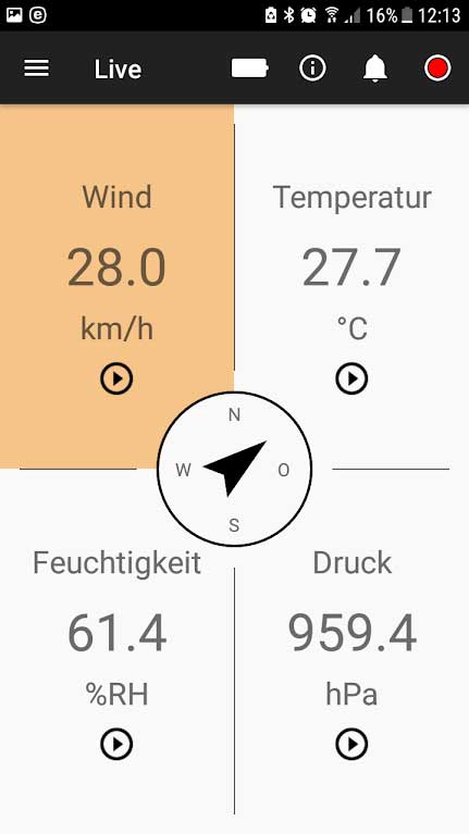 Station météo pour smartphone Skywatch BL BL BL500